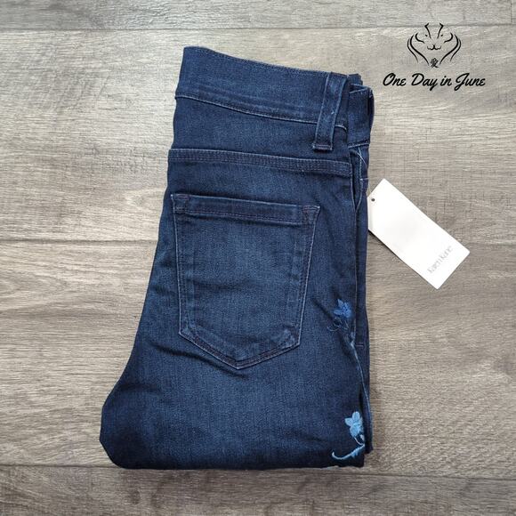 Karen Kane Embroidered Ankle Jeans Size 2 - Picture 7 of 7